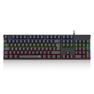 T-DAGGER NAXOS, T-TGK310-BL, USB Kablolu, Türkçe Q, Rainbow Backlight, Blue Mekanik Switch, 104 Tuşlu, Gaming Klavye
