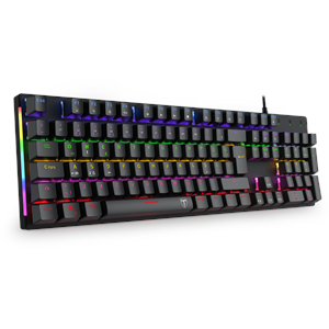 T-DAGGER NAXOS, T-TGK310-BL, USB Kablolu, Türkçe Q, Rainbow Backlight, Blue Mekanik Switch, 104 Tuşlu, Gaming Klavye