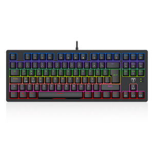 T-DAGGER BALI, T-TGK311-BL, USB Kablolu, Türkçe Q, Rainbow Backlight, Blue Mekanik Switch, 87 Tuşlu, Gaming Klavye