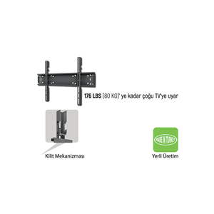 EVEREST TK-4085, 38"- 85" TV Duvar Askı Aparatı