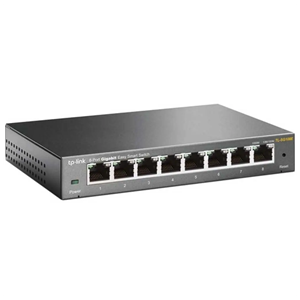 TP-LINK TL-SG108E, 8 Port, GigaBit, Easy Smart, Yönetilebilir, Metal Kasa, Masaüstü Switch
