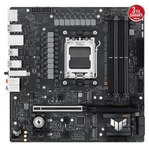 ASUS TUF GAMING B850M-PLUS WIFI, 4xDDR5, 3x M.2, HDMI, DP, Type-C, Wi-Fi 6E, Bluetooth v5.3, AM5 Soket GAMING Anakart
