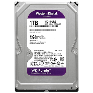 WD PURPLE, WD11PURZ, 3.5" 1TB, 64Mb, 5400 Rpm, 7/24 Güvenlik, HDD (Türkiye Distribütörü Garantili)