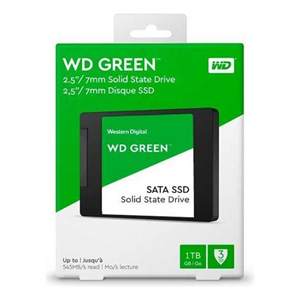 WD Green, WDS100T3G0A, 1TB, 545/465, 3D NAND, 2,5" SATA, SSD