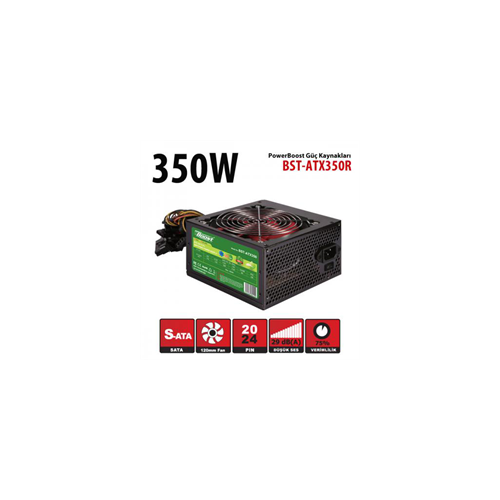 PowerBoost BST-ATX350R 350W, Sata, 12cm Fan, BOX PSU