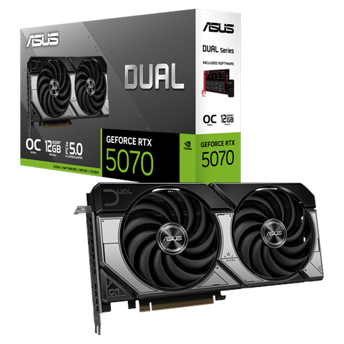 ASUS DUAL RTX5070-O12G, 12Gb, 192Bit, GDDR7, 1xHDMI, 3xDP GAMING Ekran Kartı