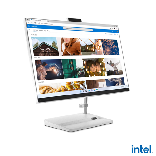 LENOVO F0GH01JCTR, IdeaCentre AIO 3 24IAP7 i5-12450H 23,8" FHD Ekran, 16Gb DDR4 Ram, 512Gb SSD, Paylaşımlı Ekran Kartı, Free Dos, All In One PC (Beyaz)