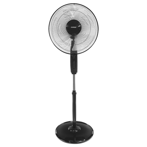 EVEREST FAN11, SİYAH, CoolAir, 3 Kademeli Hız, 5li 16" Kanat, 45W, Otomatik Salınım, Yükseklik Ayarlı, AC220, Vantilatör