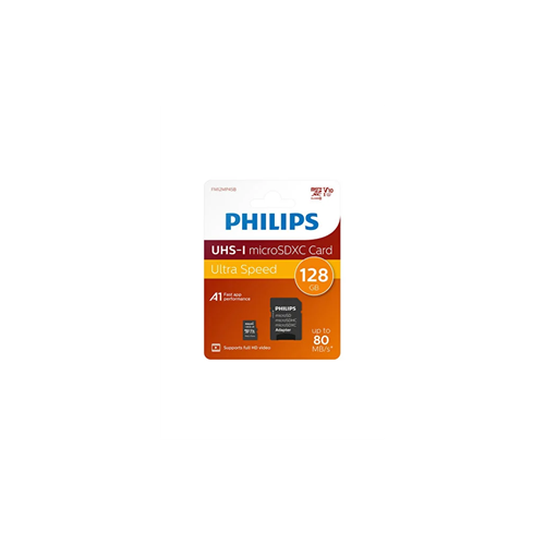 PHILIPS FM12MP45B/00, 128GB, SDXC, UHS-I, U1, Class10, MicroSD Kart Bellek (SD Adaptörlü)