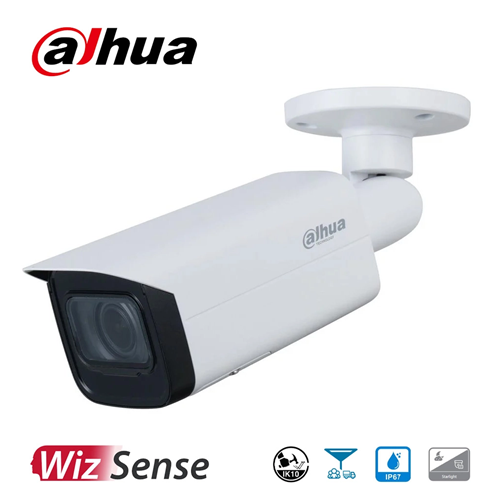 DAHUA IPC-HFW5442T-ASE, 2Mpix, 2,8mm Lens, H265+, Wizmind, 50Mt Gece Görüşü, IP67, IK10, PoE Metal Kasa Bullet IP Kamera