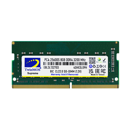 TwinMOS MDD48GB3200N, 8GB, DDR4, 3200MHz, 1.2V Notebook Ram