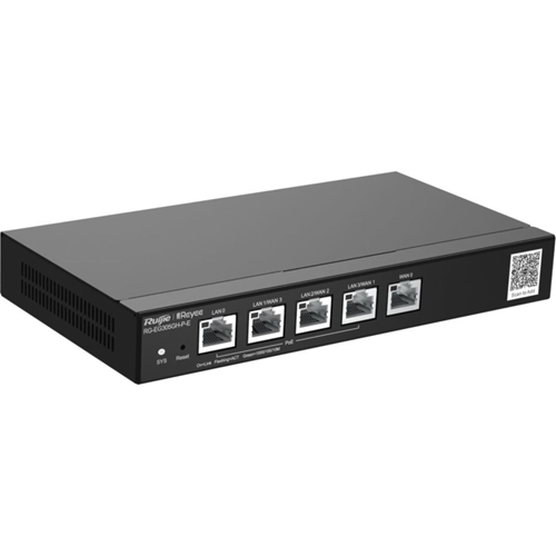 RUIJIE Reyee RG-EG305GH-P-E 5 Port Gigabit, Web Yönetilebilir, 4 WANs, 300 Kullanıcı, 300 Mbps Router