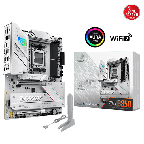 ASUS ROG STRIX B850-A GAMING WIFI7 NEO, 4xDDR5, 4xM.2, HDMI, DP, Type-C, PCIe 5.0, Wi-Fi 7, Bluetooth v5.4, AM5 Soket GAMING Anakart