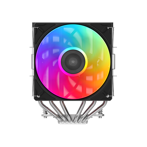 SAMA A60L, Black, 2x120mm ARGB Fan, Kule Tipi Hava Soğutma, 6 adet Gelişmiş Nikel Kaplı Bakır Isı Borusu, CPU Fan (AMD ve INTEL Tüm işlemciler ile uyumlu)