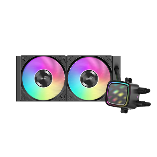 SAMA L50-240BK, Black, 240mm, 2x120mm ARGB Fan, CPU Sıvı Soğutma
