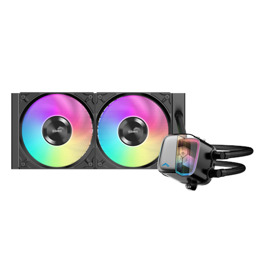 SAMA L70-240BK, Black, 240mm, 2x120mm ARGB Fan, CPU Sıvı Soğutma