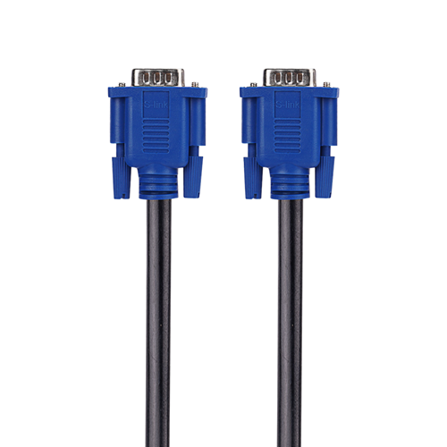 S-LINK SL-VGA19, 15Pin, İki Ucu Erkek, 5mt, VGA Kablosu