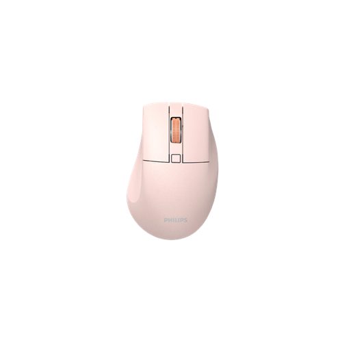 PHILIPS SPK7528P, SESSİZ, Pembe, USB Nano 2,4Gh ve Bluetooth Kablosuz, 1600dpi, Optic, 3 Tuşlu, Ergonamik, Sessiz Click, Mouse