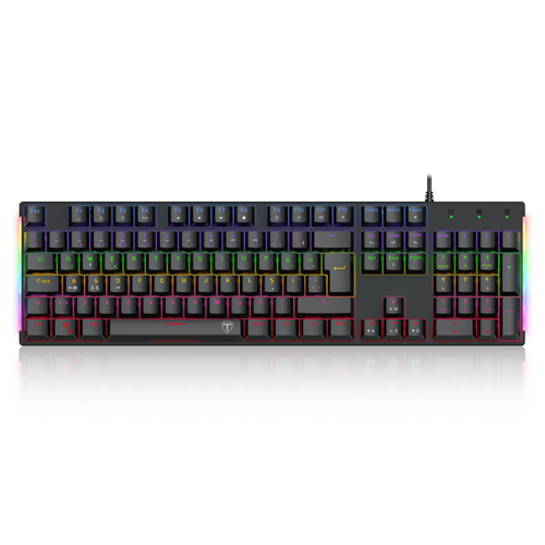 T-DAGGER NAXOS, T-TGK310-BL, USB Kablolu, Türkçe Q, Rainbow Backlight, Blue Mekanik Switch, 104 Tuşlu, Gaming Klavye