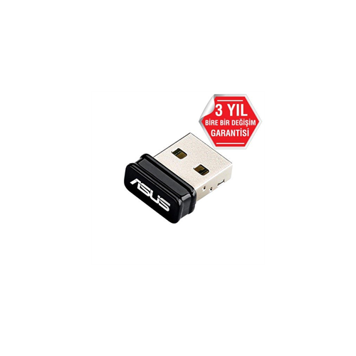 ASUS USB-N10 NANO, 150Mbps, 2.4GHz, USB2.0, WIRELESS ETHERNET