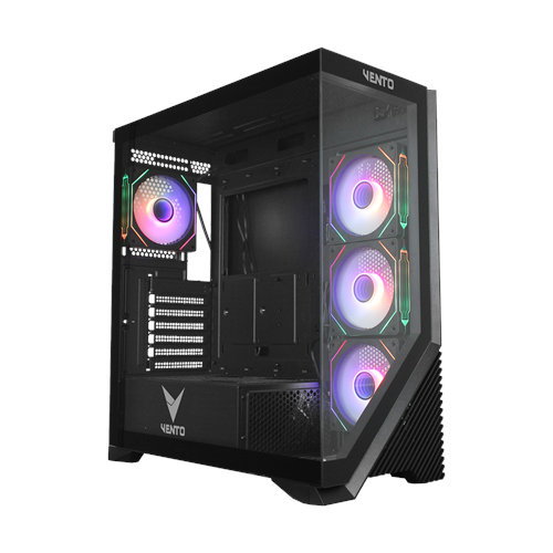 VENTO VG4202FLA, 850W, 80 Plus Siyah, Temperli Cam, RGB, Mesh, ATX, Akvaryum Tipi, GAMING KASA