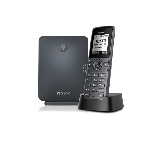 YEALINK W71P, W71H Dect Telefon ile W70B Baz İstasyonu, Kablosuz IP TELEFON, Siyah, 1.8" Siyah Beyaz Ekran, 30 Saat Konuşma, 340 Saat Bekleme