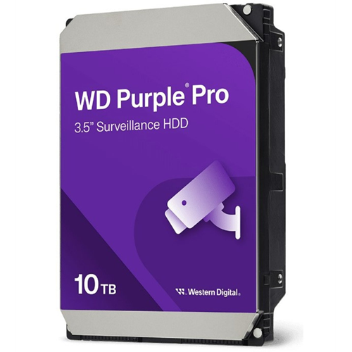 WD PURPLE WD102PURP Pro 3,5" 10TB 512mb, 7200 Rpm, 7/24 Güvenlik HDD (Türkiye Distribütörü Garantili)