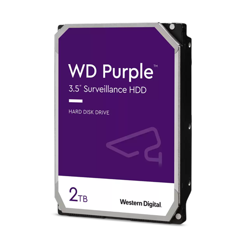 WD PURPLE, WD23PURZ, 3.5", 2TB, 256Mb, 5400 Rpm, 7/24 Güvenlik, HDD (Türkiye Distribütörü Garantili)