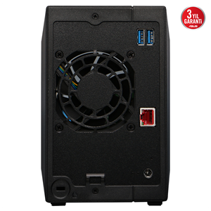 ASUSTOR AS3302T V2, 2Gb DDR4 Ram, 2 Yuvalı (2x20TB Destek), 1x2.5GbE Network, 3xUSB 3.2, Tower NAS (Yedekleme) Cihazı