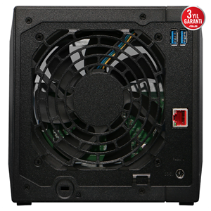 ASUSTOR AS3304T V2, 2Gb DDR4 Ram, 4 Yuvalı (4x20TB Destek), 1x2.5GbE Network, 3xUSB 3.2, Tower NAS (Yedekleme) Cihazı
