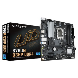 GIGABYTE B760M D3HP DDR4, 4xDDR4, 2xM.2, DP, HDMI, VGA, 12-13.14.Nesil, LGA1700 Soket, Anakart