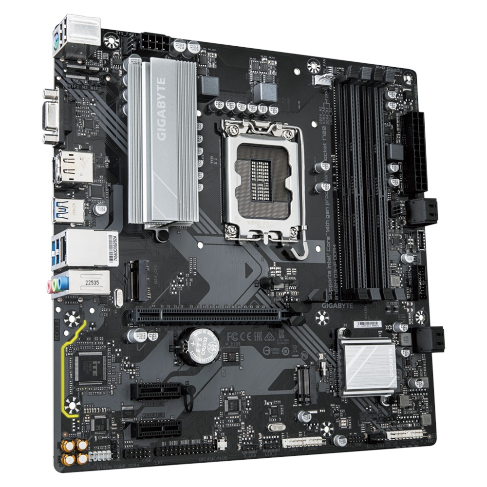 GIGABYTE B760M D3HP DDR4, 4xDDR4, 2xM.2, DP, HDMI, VGA, 12-13.14.Nesil, LGA1700 Soket, Anakart