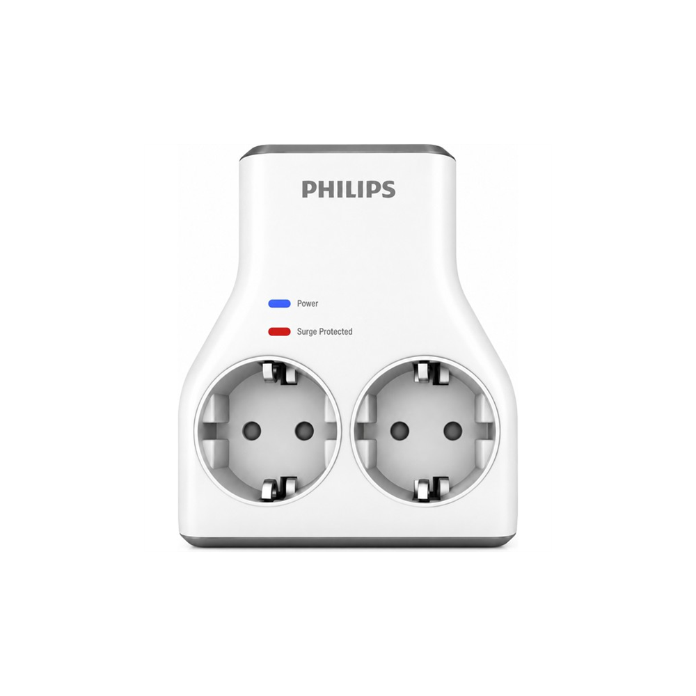 PHILIPS CHP7022W/62, 2li, Akım Korumalı Priz, 1140 Joules, (Beyaz)