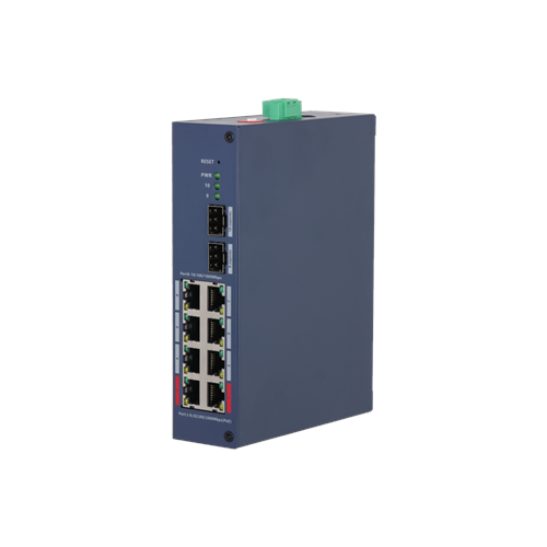 DAHUA CHS4210-8GT-110, 8 Port, Gigabit, PoE 110W, 2 Port Uplink, 2 Port SFP, Cloud Yönetilebilir, Switch