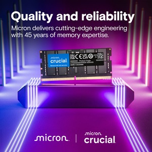 CRUCIAL CT16G64C52CS5, 16Gb, 6400Mhz, DDR5, CL52, SODIMM, Notebook RAM (By Micron)