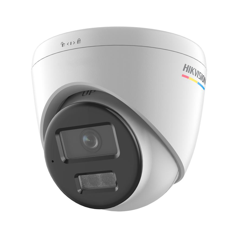 HIKVISION DS-2CD1347G2H-LIUF, 4Mpix, 2,8mm Lens, H265+, 30Mt Gece Görüşü, Dahili Mikrofon, Color Vu Lite, Full Time Color, Dome IP Kamera