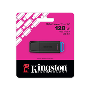 KINGSTON DTXG2/128GB USB 3.2 DataTraveler Exodia Gen 1 Flash Bellek (Siyah-Mavi)