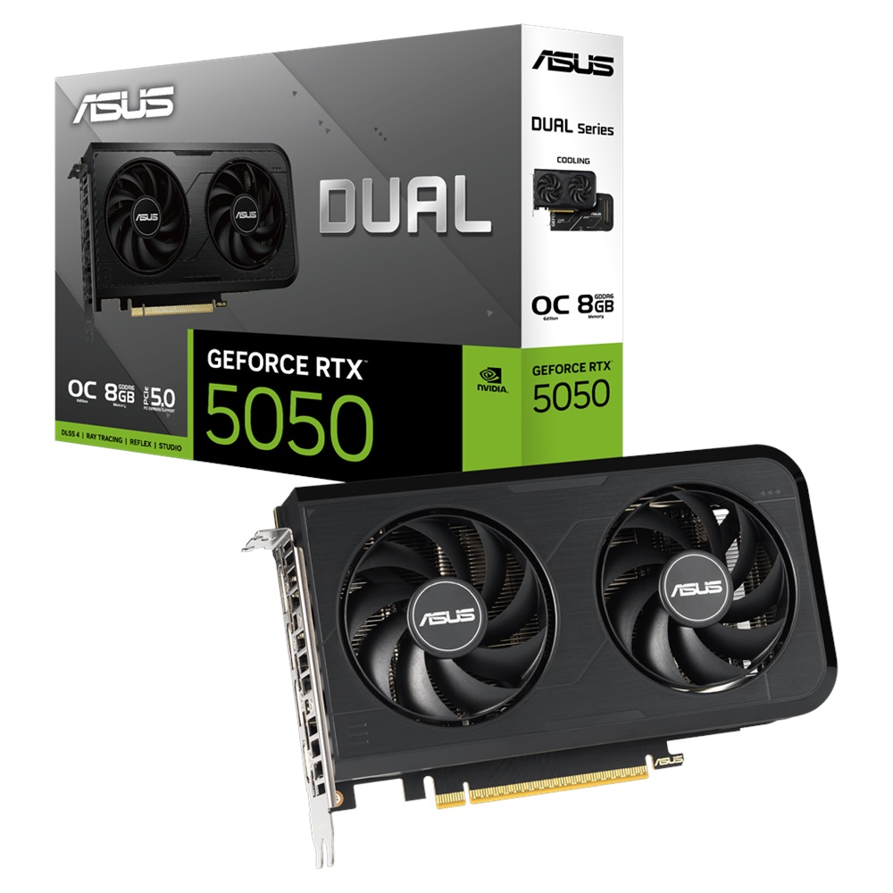 ASUS DUAL-RTX5050-O8G, 8Gb, 128Bit, GDDR6, 1xHDMI, 3xDP GAMING Ekran Kartı