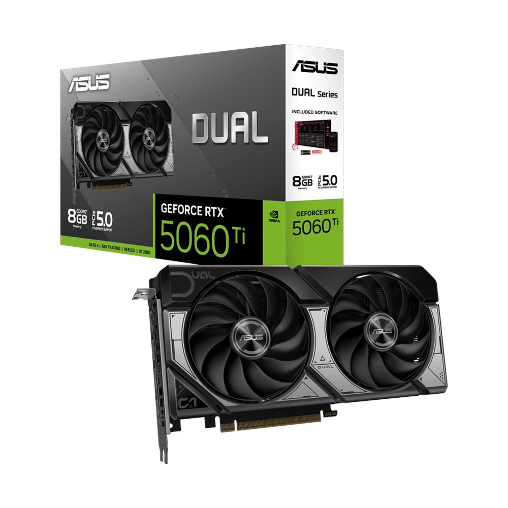 ASUS DUAL-RTX5060TI-8G, 8Gb, 128Bit, GDDR7, 1xHDMI, 3xDP GAMING Ekran Kartı