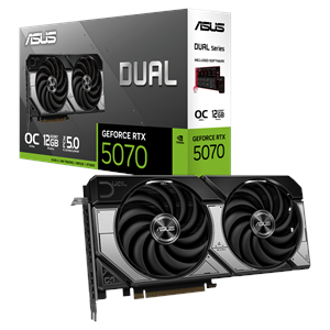 ASUS DUAL RTX5070-O12G, 12Gb, 192Bit, GDDR7, 1xHDMI, 3xDP GAMING Ekran Kartı