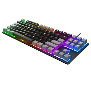 ACER eMachines, EAK87, Siyah/Gri, USB Kablolu, RGB Backlight, RED Mekanik Switch, Türkçe Q, 87 Tuşlu, Gaming Klavye