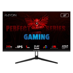 RAYDIN EC27DFI-240HZ, 27", 1ms, 240Hz, Full HD, HDMI, DP, IPS LED, Flat, Frameless, FreeSync Gaming Monitör