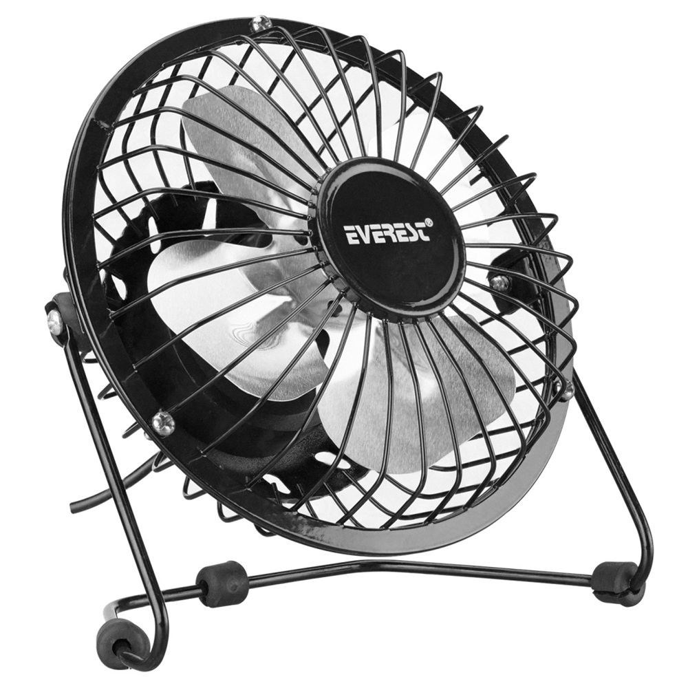 EVEREST EFN-482, 4lü Metal Kanat, Masaüstü, USB, Vantilatör