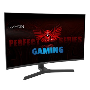 RAYDIN EG27RFA-300HZ, 27", 1ms, 300Hz, Full HD, 2xHDMI, DP, Hoparlör, VA LED, R1500 Curved, Yükseklik Ayarlı Ayak, Frameless, FreeSync Gaming Monitör