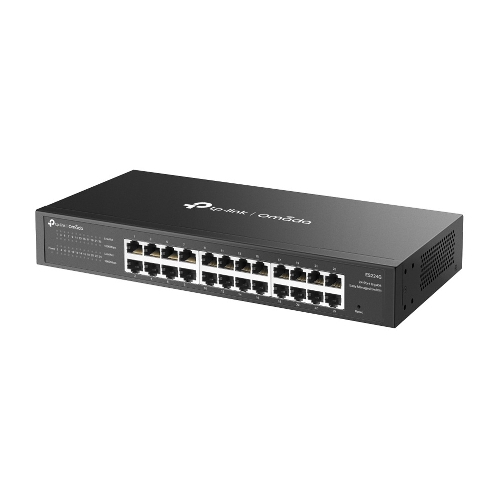 OMADA ES224G, 24 Port Gigabit, Yönetilebilir, Metal Kasa Masaüstü/Vesa Switch