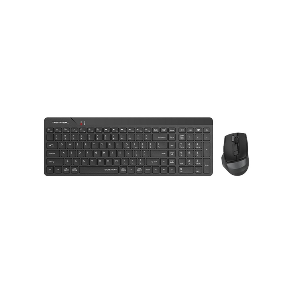 A4 TECH FG2400 AIR2 Siyah, FSTYLER, 2.4Ghz Mini Kablosuz, Türkçe Q, SESSİZ Klavye Mouse Set