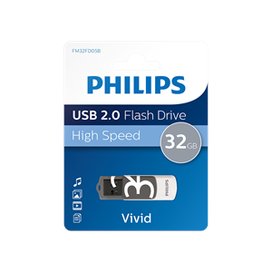 PHILIPS FM32FD05B, 32GB, USB 2.0, Vivid, Gölge Grisi, Flash Disk