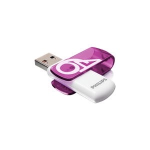 PHILIPS FM64FD05B, 64GB, USB 2.0, Vivid, Mor, Flash Disk
