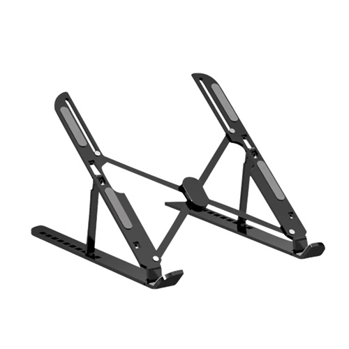 FRISBY FNC-5145ST, 10"-15.6" Taşınabilir, Katlanır, Notebook Standı, 10 Kademeli Ayarlanabilir Yükseklik, Alüminyum (Siyah)