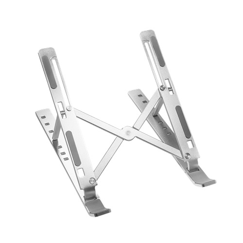 FRISBY FNC-5150ST, 10"-15.6" Taşınabilir, Katlanır, Notebook Standı, 7 Kademeli Ayarlanabilir Yükseklik, Alüminyum (Gümüş)